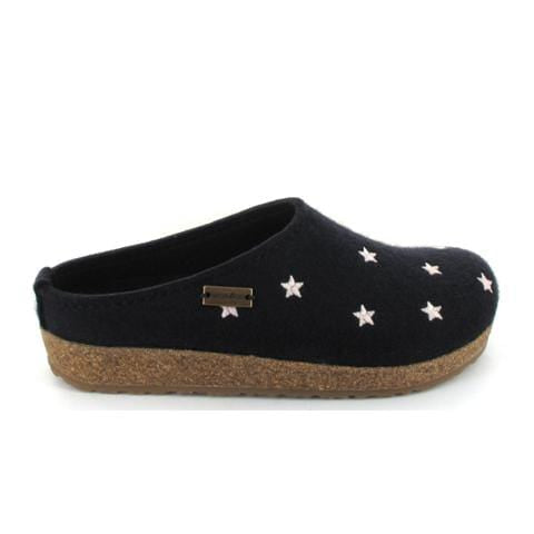 Haflinger Slipper Navy / 35 / M Haflinger Womens Stelline Slippers - Navy