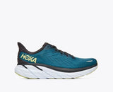 Hoka One One Shoe Hoka One One Mens Clifton 8 Running Shoes (Wide) - Blue Coral/Butterfly