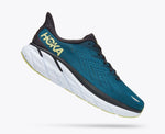 Hoka One One Shoe Hoka One One Mens Clifton 8 Running Shoes (Wide) - Blue Coral/Butterfly