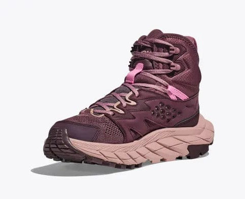 Hoka One One Womens Anacapa Breeze Mid Hiking Boots Raisin Pale