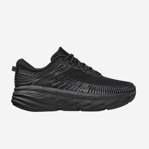 Hoka One One Shoe Hoka One One Womens Bondi 7 Running Shoes (Wide) - Black