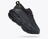 Hoka One One Shoe Hoka One One Womens Bondi 8 Running Shoes (Wide) - All Black