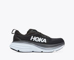 Hoka One One Shoe Hoka One One Womens Bondi 8 Running Shoes (wide)- Black/White
