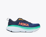 Hoka One One Shoe Hoka One One Womens Bondi 8 Running Shoes (wide)- Outer Space/Bellwether Blue