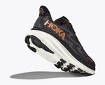 Hoka One One Shoe Hoka One One Womens Clifton 9 Running Shoes (Wide) - Black/Copper