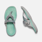 Keen Sandals Keen Womens Solr Toe Post Sandals - Light Gray/ Ocean Wave