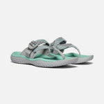 Keen Sandals Keen Womens Solr Toe Post Sandals - Light Gray/ Ocean Wave