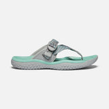 Keen Sandals Light Gray/Ocean Wave / 5 / M Keen Womens Solr Toe Post Sandals - Light Gray/ Ocean Wave