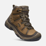 Keen Shoe Bison/ Brindle / 7 / M Keen Mens Circadia Mid Waterproof Wide Boots - Bison/ Brindle