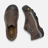 Keen Shoe Keen Mens Brixen Lo Waterproof Slip On Shoes - Slate Black/ Madder Brown