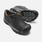 Keen Shoe Keen Mens Brixen Lo Waterproof Slip Ons - Black/ Gargoyle