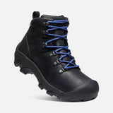 Keen Shoe Keen Mens Pyrenees Lace Up Mid Cut Boots - Black/ Galaxy Blue