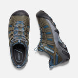 Keen Shoe Keen Mens Voyageur Hiking Shoes - Alcatraz/ Legion Blue