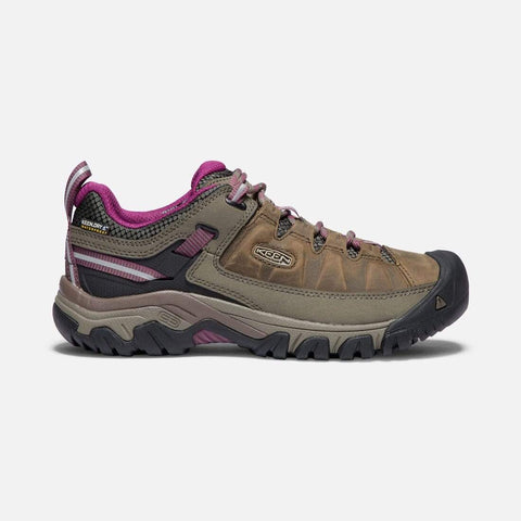 Keen Shoe Weiss/Boysenberry / 5 / M Keen Womens Targhee III Waterproof Hiking Shoes - Weiss/ Boysenberry