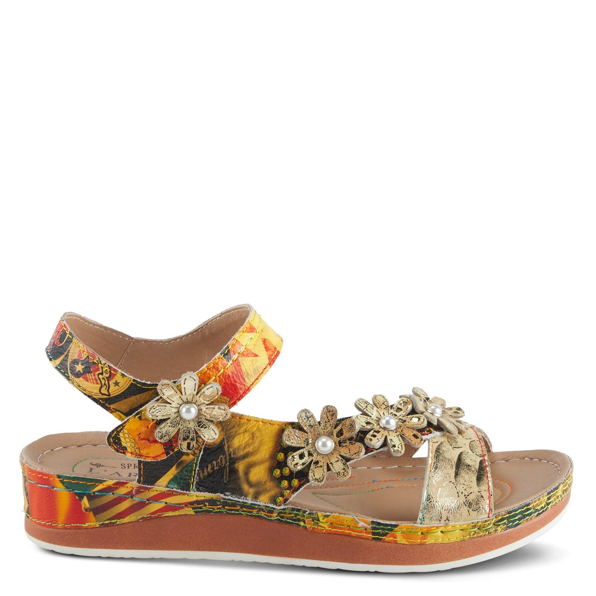 L'Artiste Womens Charleen Sandals - Yellow Multi – Sole To Soul ...
