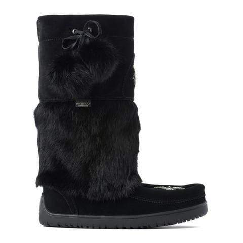Manitobah Boots L06 / Black Manitobah Mukluks Snowy Owl Vibram Waterproof Mukluks - Black