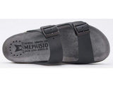 Mephisto Sandals Mephisto Mens Nerio Sandals - Black Scratch 3400