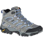 Merrell Boots GREY PERIWINKLE / 5 / M Merrell Womens Moab 2 Mid Waterproof Hiking Boots - Grey/ Periwinkle