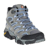 Merrell Boots Merrell Womens Moab 2 Mid Waterproof Hiking Boots - Grey/ Periwinkle