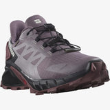 Merrell Boots Purple / 5 / M Salomon Women's Supercross 4 GTX Trail Running Shoes - Moonscape/Black/Wild Ginger