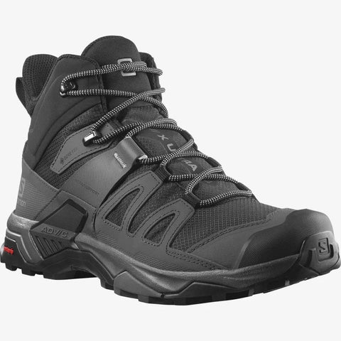 Merrell Shoe Black / 7 / M Saloman Men's X Ultra 4 Mid GTX Hiking Boots  - Black/Magnet