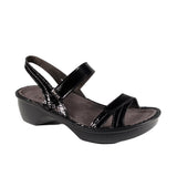 NAOT Sandals Black Luster Leather / 35 / M Naot Womens Brussels Sandals - Black Luster Leather