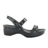 NAOT Sandals Naot Womens Brussels Sandals - Black Luster Leather