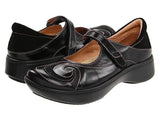 NAOT Shoe Naot Womens Sea Mary Jane Shoes - Black Ice/Black Suede