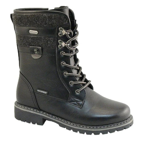 NavaTex Boots 6 US / M / Black Navatex Womens Canmore Waterproof Cleated Boots - Black