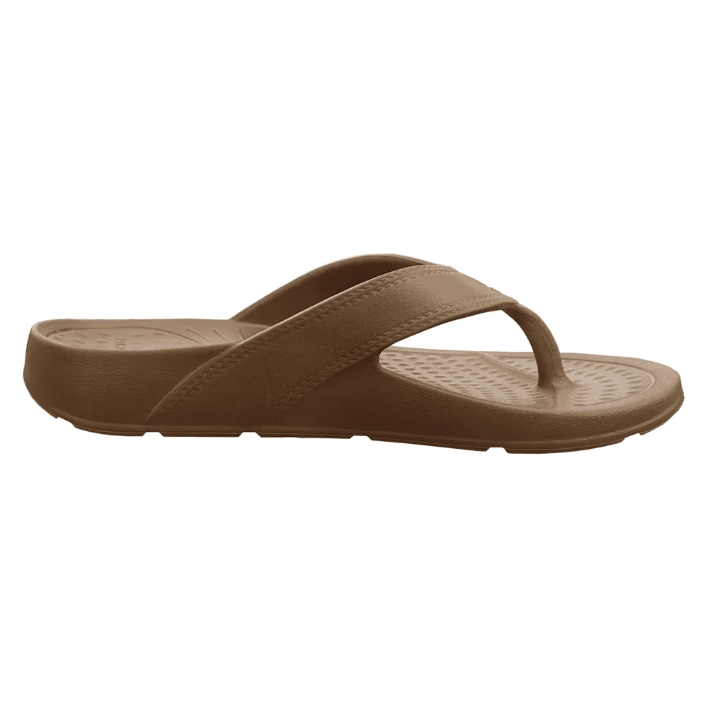 Nuu Sol Unisex Cascade Flip Flop - Smoked Bronze – Sole To Soul ...