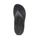 OluKai Sandal Aetrex Mens Maui Sandals - Black