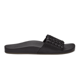 OluKai Sandals Olukai Women Kamola Leather Sandals - Black