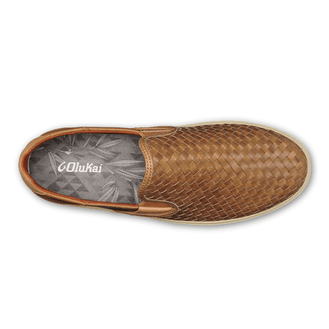 OluKai Shoe Olukai Mens Lae'ahi Lauhala Leather Sneaker- Fox