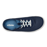 OluKai Shoe OluKai Mens Moku Pae Slip On Shoes - Trench Blue/ Off White