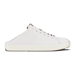 OluKai Shoe White / 8 / D (Medium) Olukai Mens Lae'ahi Li'Ili Leather Sneaker- White