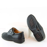 Portofino Shoe Portofino Womens Leather Elasticizzat Loafer - Black