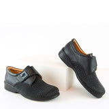 Portofino Shoe Portofino Womens Leather Elasticizzat Loafer - Black
