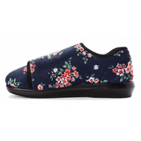 Propet Slipper Propet Womens Cush N Foot Slippers (Wide) - Navy Blossom