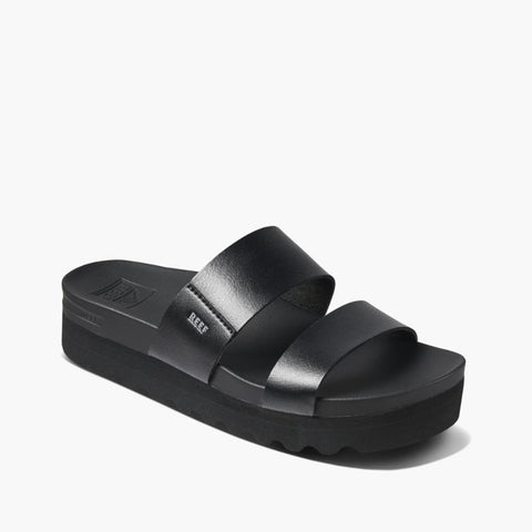Reef Sandals Black/Black / 6 / B (Medium) Reef Womens Cushion Vista Hi Sandals - Black/Black