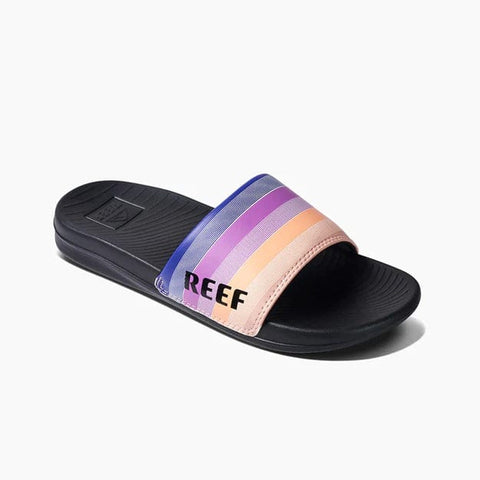 Reef Sandals Palmia / 6 / Regular Reef Womens One Slide Sandals -Retro Stripes
