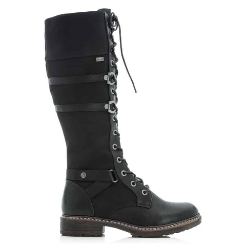 Rieker Boots 35EU / M / Black Rieker Womens Tall Detail Boots - Black