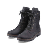 Rieker Boots Rieker Womens Mid Quilted Boots - Black