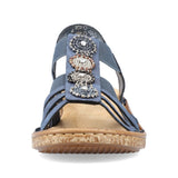 Rieker Sandals Rieker Womens Elastic Strap Sandals - Blue