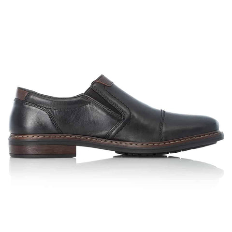 Rieker Shoe Black / 38 EU / M Rieker Mens Slip On Shoes - Black