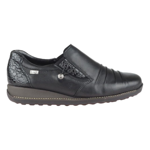 Rieker Shoe Rieker Womens Loafers - Black