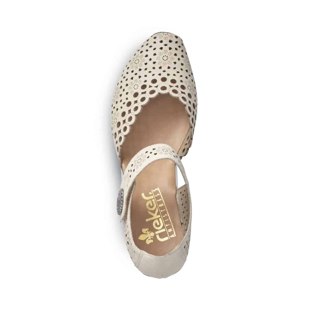 Rieker Shoe Rieker Womens Mary Jane Heels - Beige