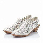 Rieker Shoe Rieker Womens Woven Heels - White Combination