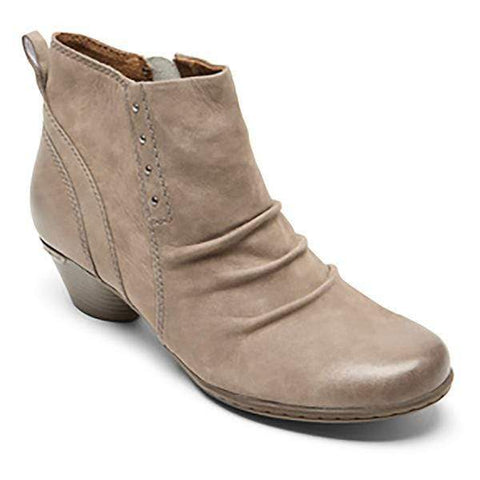 Rockport Boots Taupe / 5 / M Cobb Hill CH Laurel Rivet Womens Bootie - Taupe