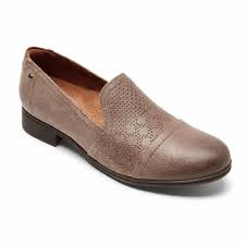 Rockport Shoe Rockport Cobb Hill Womens Crosbie Slip On Shoes - Taupe