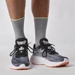 Saloman Shoe Salomon Men's Aero Glide Running Shoes - Black/Alloy/Coral Gold
